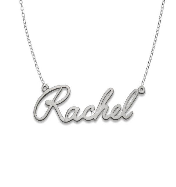 Silver single nameplates - Bargain Bazaar Jewelry