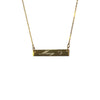 14K Yellow Gold Name Bar Necklace with Heart. Kays jewelery, jewelery store, jewelery store near me, jewelery near me, jareds jewelery, jareds jewelery, jewelery sale, nameplate necklace, bar pendant with name, bar pendant with name, name necklace, gold chains for men, gold chains, mens necklaces, nameplate necklace, jewelery store in Brooklyn.