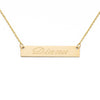 14K Yellow Gold Name Bar Necklace. kays jewelery, jewelery store, jewelery store near me, jewelery near me, jareds jewelery, jareds jewelery, jewelery sale, nameplate necklace, bar pendant with name, bar pendant with name, name necklace, gold chains for men, gold chains, mens necklaces, nameplate necklace, jewelery store in Brooklyn. 