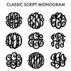 Monogram Gold Necklace Classic Script Large