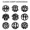Monogram Gold Necklace Classic Script Large