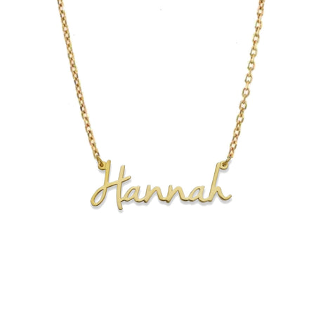 Magnolia Gold Nameplate Necklace - Bargain Bazaar Jewelry