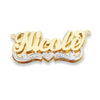 Heart Script Double Nameplate Necklace