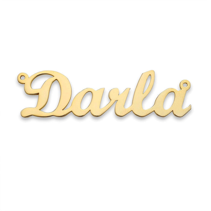 Classic Style Gold Nameplate Jewelry Necklace