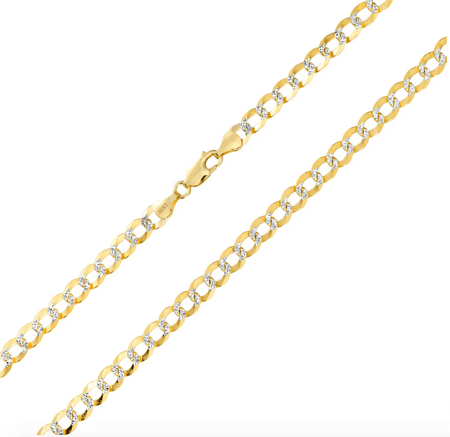 10K Gold 3mm Diamond Jewelry Cut Cuban Link Chain. Kays jewelery, jewelery store, jewelery store near me, jewelery near me, jareds jewelery, jareds jewelery, jewelery sale, nameplate necklace, bar pendant with name, bar pendant with name, name necklace, gold chains for men, gold chains, mens necklaces, nameplate necklace, jewelery store in Brooklyn.