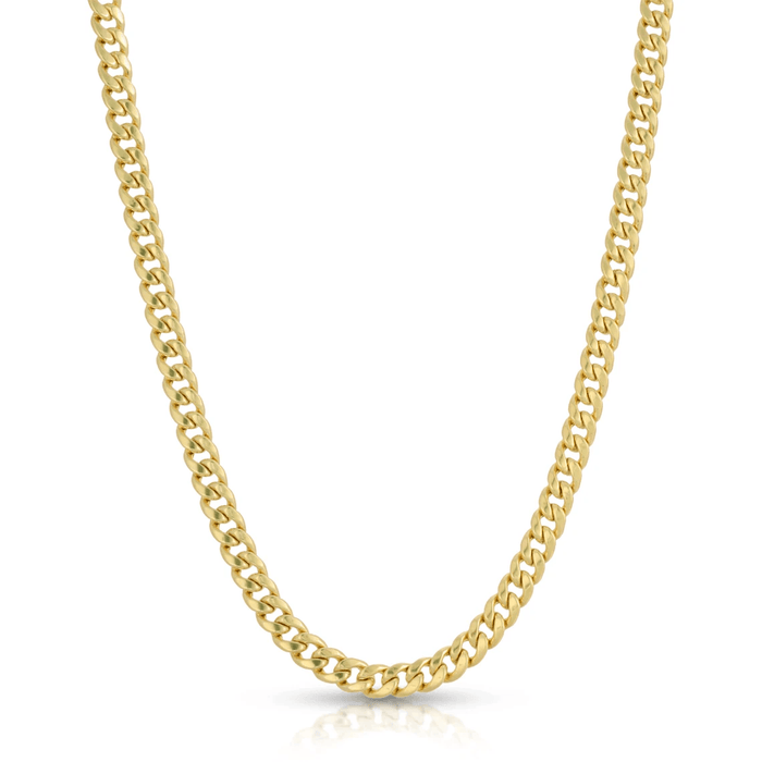 10K Gold Miami Jewelry Cuban Chain 4mm. Kays jewelery, jewelery store, jewelery store near me, jewelery near me, jareds jewelery, jareds jewelery, jewelery sale, nameplate necklace, bar pendant with name, bar pendant with name, name necklace, gold chains for men, gold chains, mens necklaces, nameplate necklace, jewelery store in Brooklyn.